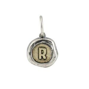 ⚡️ NWT Waxing Poetic Petite Poetic Insignia Charm Sterling Silver 925 Letter “R”